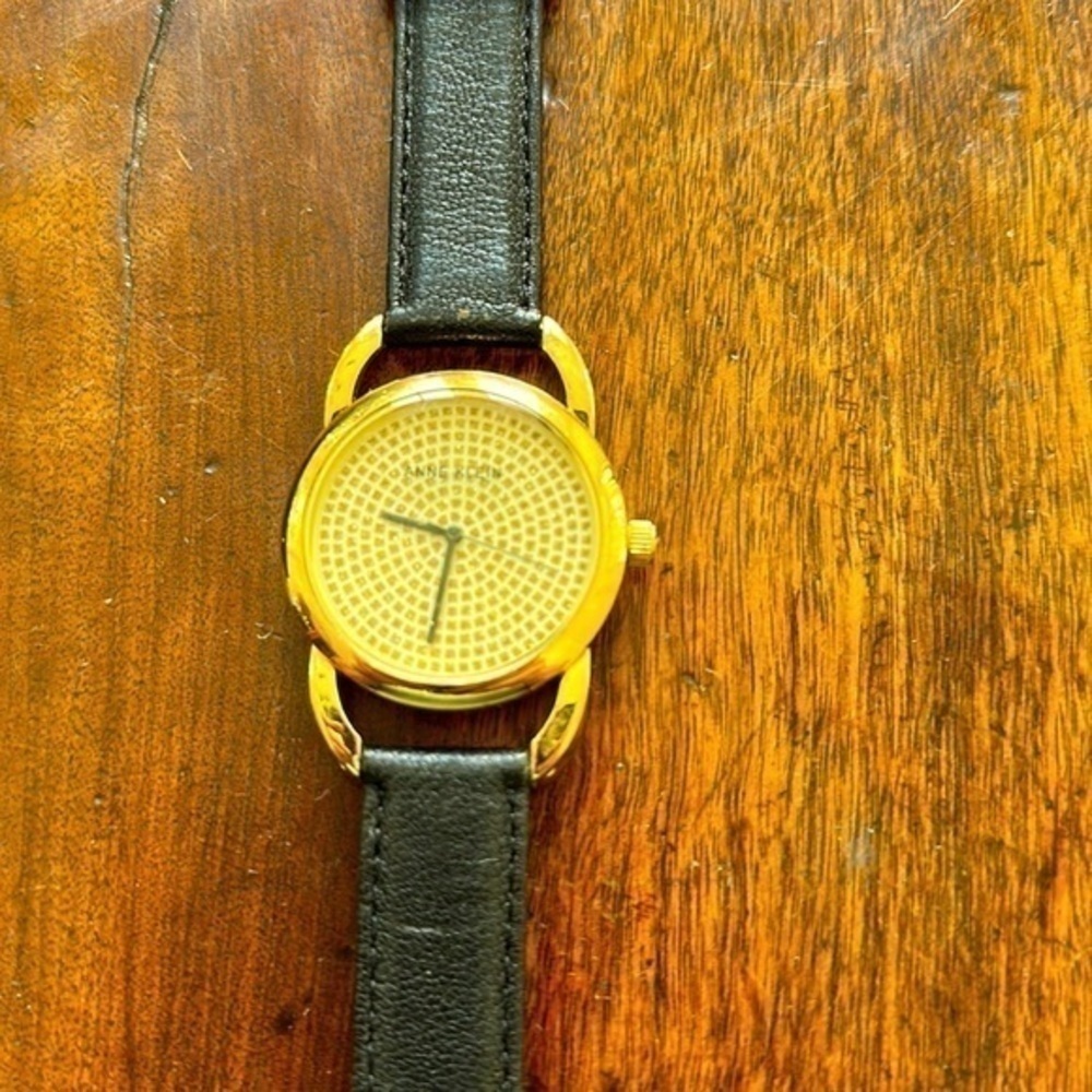 Women’s Anne Klein gold and black fashion quartz watch - Picture 2 of 5